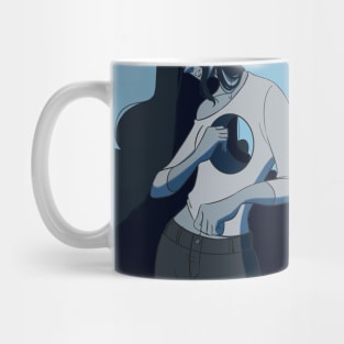 "Something's missing" sad girl Mug